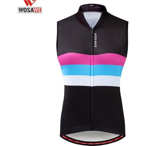 WOSAWE Running Vest Breathable Summer Sleeveless Cycling Vest Reflective Tape Gilet Mesh Fabric Ropa Ciclismo MTB Bike Bicycle