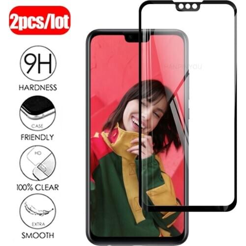 2Pcs Protective Tempered Glass on For Huawei Y8s JKM-LX1 LX2 LX3 6.5" Full Cover Screen Protector Glass Film