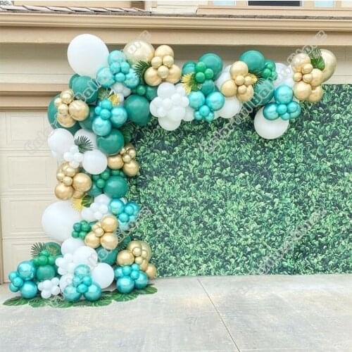 225pcs Birthday Party Wedding Avocado Green Latex Balloon Arch Chrome Mint Green Balloon Garland Baby Shower Celebration Decor