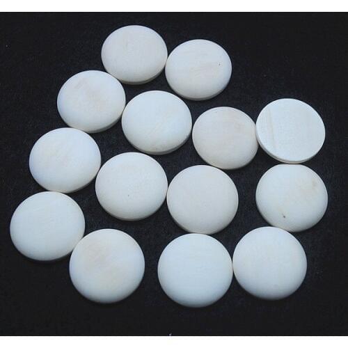 30pcs nature wooden cabochons wooden beads size 20mm round shape beads accessories jewelry findings top selling items