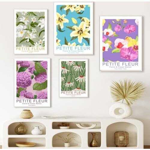 Abstract Flower Market Florist Watercolor Wall Art Print Canvas Painting Nordic Poster Wall Pictures For Living Room Home Decor