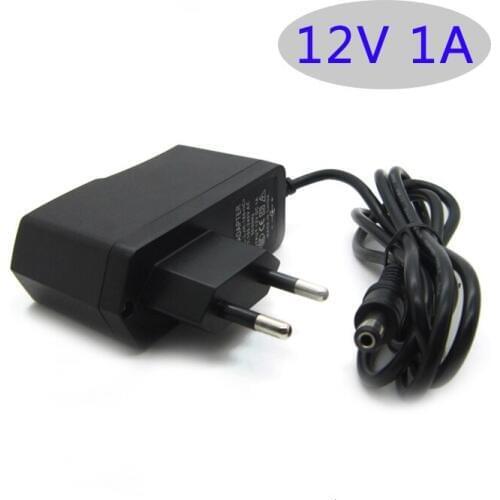 Power Adapter switching power supply DC 12V 1A 12W Plastic case AU/EU/UK/US Plug LED driver wall-mounted with plug