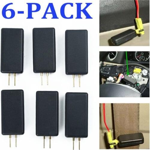 Accessories Airbag Emulator Replacement Resistor SRS System 6Pcs Black