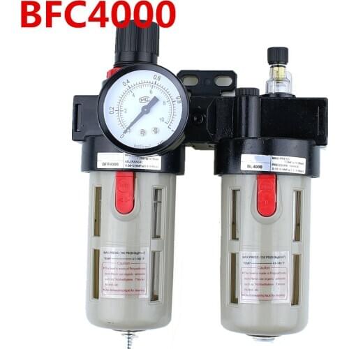 BFC4000 Free Shipping 1/2" Air Filter Regulator Combination Lubricator ,FRL Two Union Treatment ,BFR4000 + BL4000