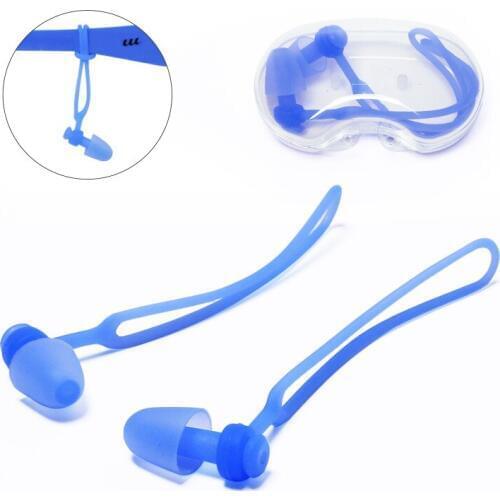 C335 Professional waterproof adult children bath male and female swimming diving earplugs with rope Comfort earplugs