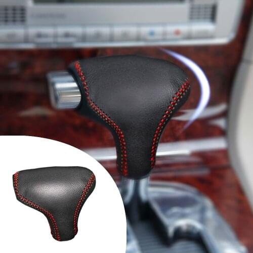 Gear Shift Knob Cover For Volkswagen BORA 08-12 POLO 08-10 PASSAT 07-20 BORA 04-06 1pc PU Leather Car Decor Shift Knob Shell