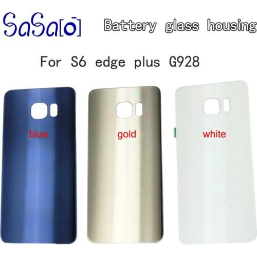 30Pcs Back Glass cover For Samsung Galaxy S6 edge plus G925 G920 G928 Replacement Battery Door Case housing with sticker parts