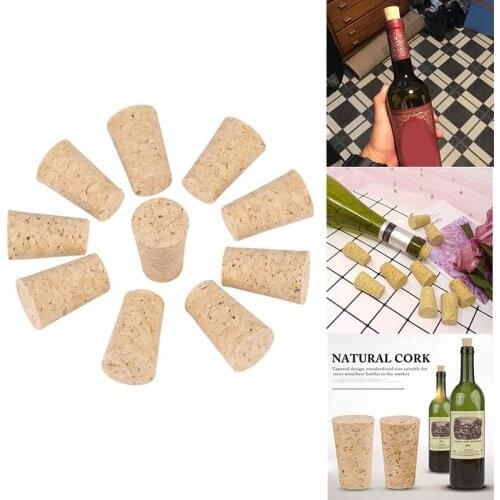Wood Bottle Stopper,Soft Wood Corks,Tapered Cork Wooden Beer Bottle Stopper For Wine Making Craft,For Wine Bottle