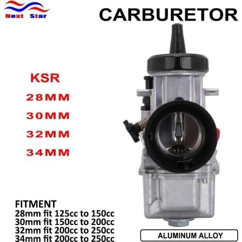For KSR 28 30 32 34 For Keihin Carburetor Carburador With Power Jet Universal For KTM Scooter ATV Quad Racing Moto 125cc-250cc