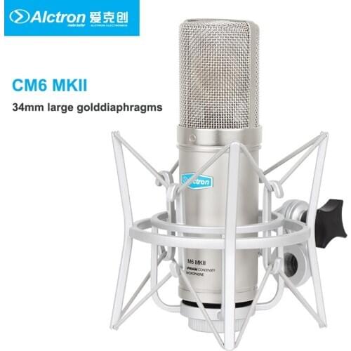 Alctron CM6 MKII condenser microphone capacitor Cardioid large diaphragm condenser recording microphone