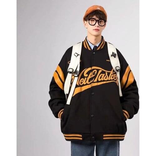 Womens Sweatshirt Oversized Baseball Jackets,Streetwear Coat Women Letter Embroidery Long Sleeve Color Block Hip Hop Jackets