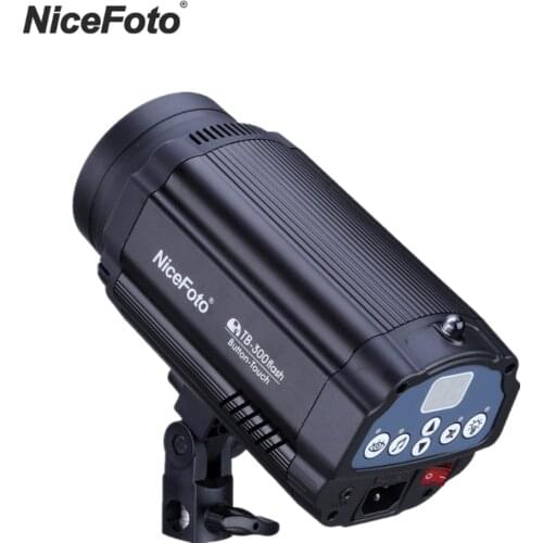 Nicefoto TB-300 300Ws GN64 Photography Mini Studio Strobe Photo Flash Light 250w Recycle time 0.5-1.5s Studio Flash