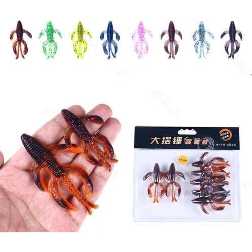 New Soft Fishing Lures Portable Reusable Shrimp Bait Durable Fishing Accessories for Outdoor Lake Sea N66