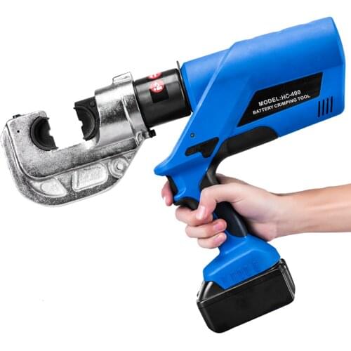 ODETOOLS Handheld Battery Powered Electric Cable Wire Crimping Tools Plier HC-400 For Sale