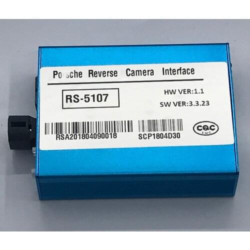 Plug and Play Car Front & Rear View Camera Video Interface For Porsche Macan PCM 4.0 Radio With Parking Guidelines