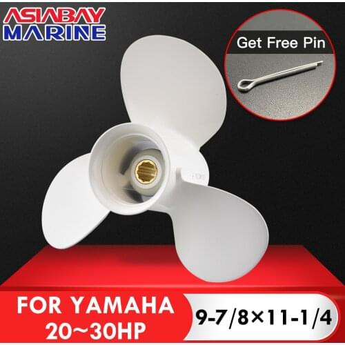 Outboard Propeller For Yamaha 20hp 25hp 30hp 9 7/8*11 1/4 Boat Motor Aluminum Alloy Screw 3 Blade 10 Spline Ship Marine Engine P