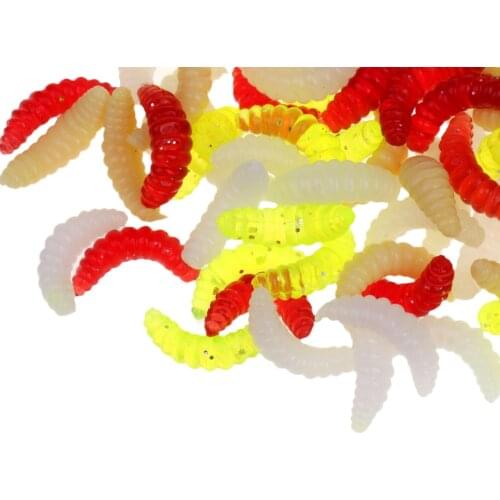 10/50/100PCS Soft Fishing Lure Hooks Smell Worms Glow Shrimps Suspending Fish Lures Jigging Lure Lifelike Fishy Lure