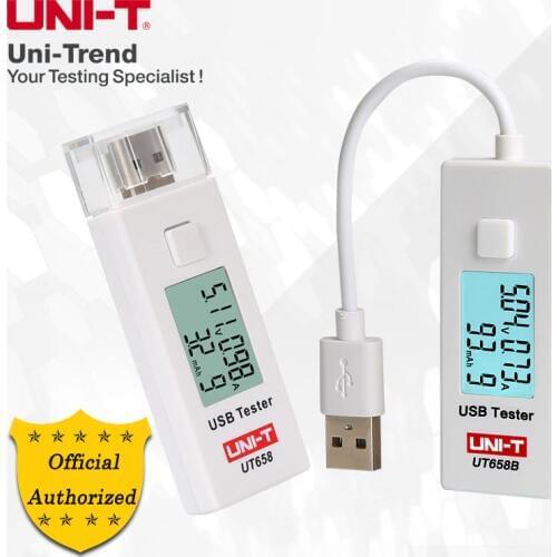 UNI-T UT658 UT658B USB Tester; Cell Phone / Mobile Power / Notebook / Digital Products / Voltage and Current Monitors