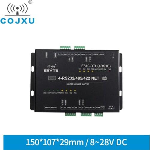 E810-DTU(4RS1E) Ethernet Serial Port Server RS422 RS485 RS232 4 Channel 32bit Processor Modbus RTU UDP TCP DataTransceiver