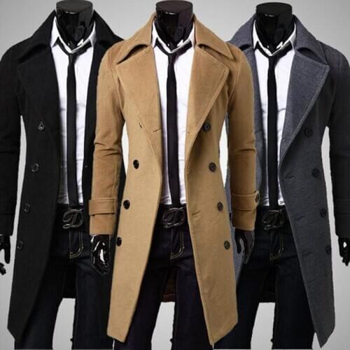 Vieruodis Men's Trench Coats