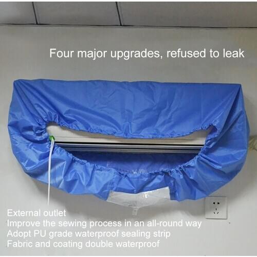 Waterproof Air Conditioner Cover Case Air Conditioning Protector Organizer Anti Dust Cleaning Washing Cover Pouch Cleaner Bags