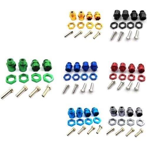 12mm Turn 17mm Extension Wheel Hex Hub Adapter for HSP 1/10 RC Car Buggy Bigfoot Truck Can Use 1/8 Tires