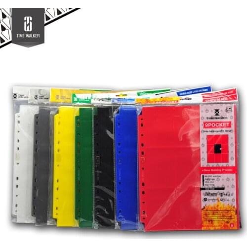 20 Pages/Lot Time Walker Trading Card Protectors Colorful (20 Count) Double Sided 9 Pocket Pages (Total 18 Pocket) For MGT CARDS