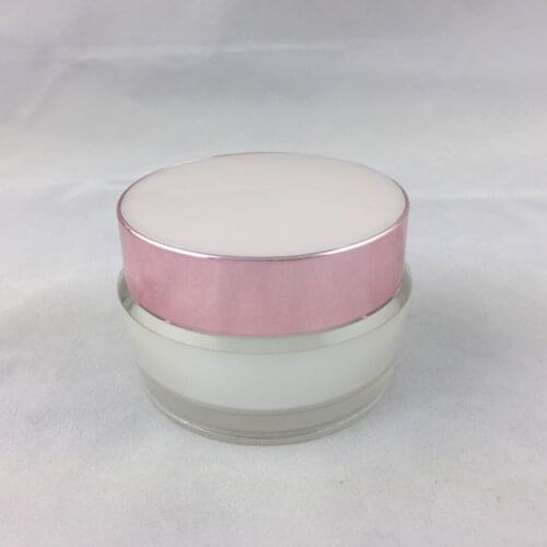 50G pearl white plastic acrylic jar pot tin for day night cream eye serum moisturizer gel skin care cosmetic packing