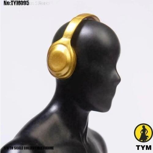 1/6 Figure Scene Accessories Head-mounted Beat Headphone Recorder Model 12'' Action Figure Accessory In Stock 6 Styles