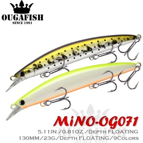 Minnow Lure Fishing Goods Weight 23g 130mm Hard Floating Topwater Bait Pesca Wobblers For Trout Fish Lures Isca Artificial Baits