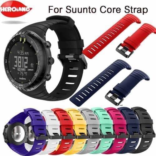 Bracelet outdoors Sports Silicone watch strap For Suunto Core watchBand Smart watch Replacement TPU Strap Wristband Accessories