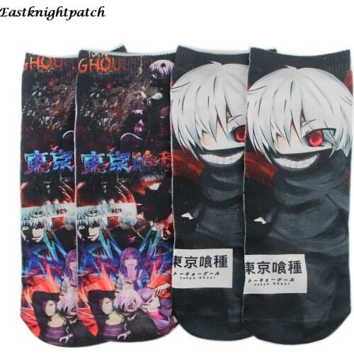 E2906 Anime Punk 90s Printed Women Men Low/Short Socks Ankle Party Favor Cosplay Gifts Decoration
