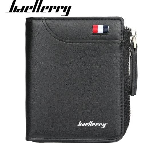 Men wallets mens purses card holder fashion purse holder Short vertical men zipper wallet drivers license card bag male wallet