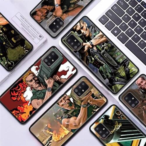 Soft Case For Samsung Galaxy A51 A21s A12 A71 A31 A52 A32 A02s A72 A41 A22 A11 A42 A01 Cover Arnold Schwarzenegger Commando 1985