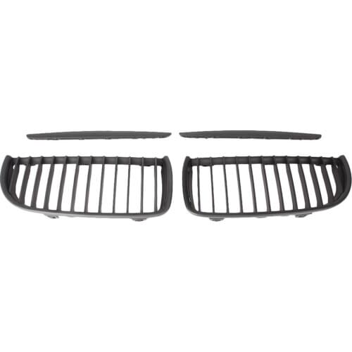 Front Grilles for BMW E90 E91 4-Door Saloon 2005-2008 ABS Plastic Auto Car Parts Black