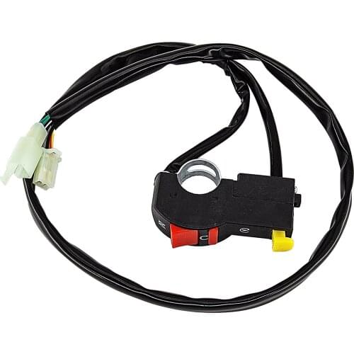 Motorcycle Handlebar Switch Electric Starter Handlebar Start Stop ATV On-Off Button Flameout Switch Refit dirt pit motor bike