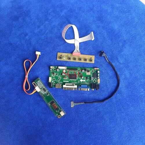 Fit LTD121LC0S/LTM12C324C/LTM12C324S HDMI-compatible DVI VGA 1CCFL Kit LCD screen 20-Pin LVDS MNT68676 controller board 1024*768
