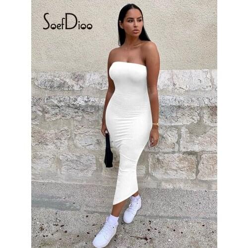 Soefdioo Off-the-shoulder Summer Dresses