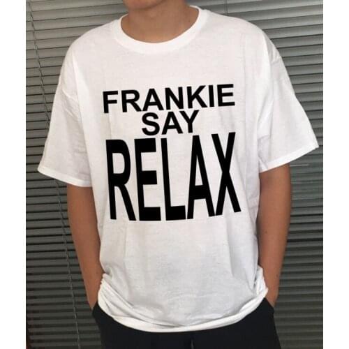 Sunfiz Frankie Say Relax Funny Letter Printed Women T-shirts Summer Fashion Top Short sleeve Leisure Female Tshirt Hipster T shi