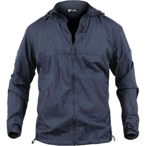 Tactical Quick Dry Hiking Jacket Men Summer Outdoor Sports Sunscreen Skin Breathable Coat Military Hunting Fishing Jackets 5XL