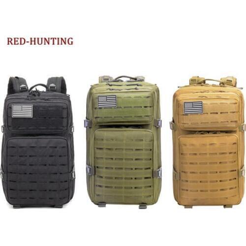 Tactical Backpack Laser Cut Molle Bag 45L Sport Bag Military Backpack Hiking Outdoor Bags EDC Tactical Rucksack