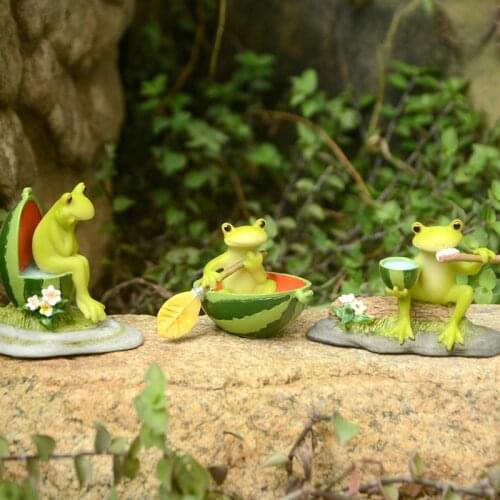 Creative Frog Decoration Micro Landscape Flower Pot Landscape Cute Simulation Animal Decoration Birthday Gift Desktop New Year