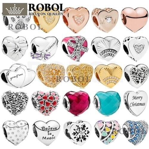 High-quality Boutique 925 Sterling Silver Pendant Accessories 2020 New Romantic Heart-shaped Pendant Handmade Free Shipping