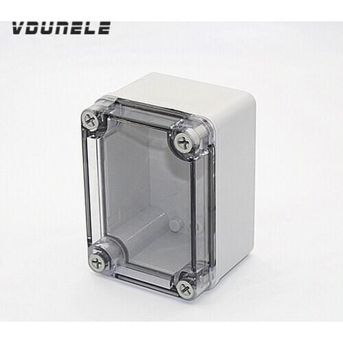 High quality ABS waterproof junction box IP68 for PCB outdoor electrical plastic enclosures transparent 110x80x40mm 110x80x70mm