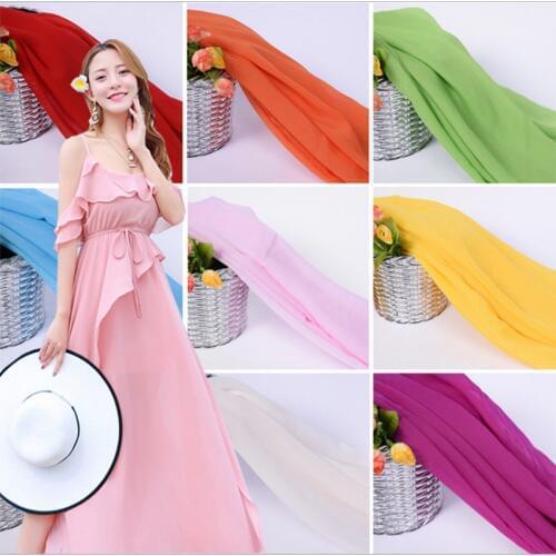 1.5 Meter *1 Meter Chiffon Fabric Sheer Bridal Wedding Dress Lining Fabric Skirt Party Decorator Georgette Tulle Dress Material