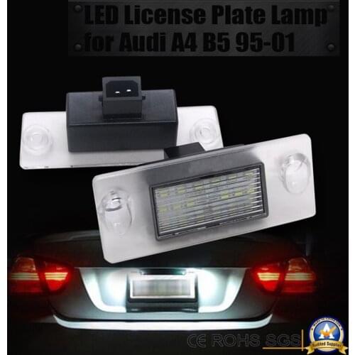 2PCS LED Number License Plate Light Lamp For Audi A4 S4 B5 S5 B5 A3 S3 LED License Lamp