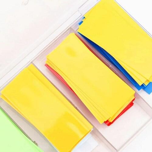 280pcs 18650 Lipo Battery PVC Heat Shrink Tube Width Length Insulated Film Wrap Protect Case Pack Wire Cable Sleeve
