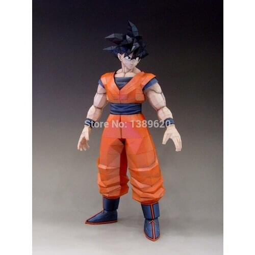 Paper Model Anime Goku 3D puzzle DIY paper model Completed Height 30cm Educational Toy