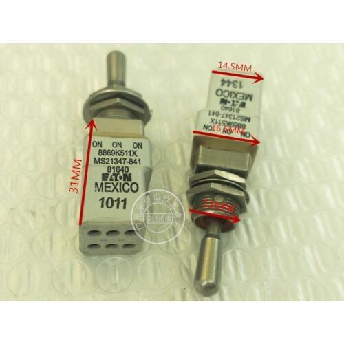 Quality assurance MS21347-841 8869K511X 6pin bilateral reset button switch