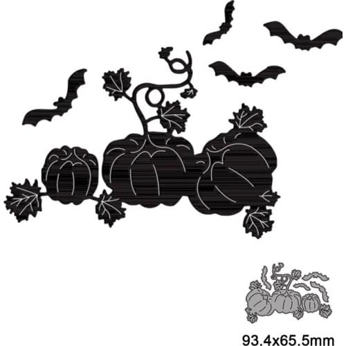Happy Halloween Pumpkin Bat Metal Cutting Dies Stencils For DIY Scrapbooking Photo Album Season Embossing DIY Paper Cards New